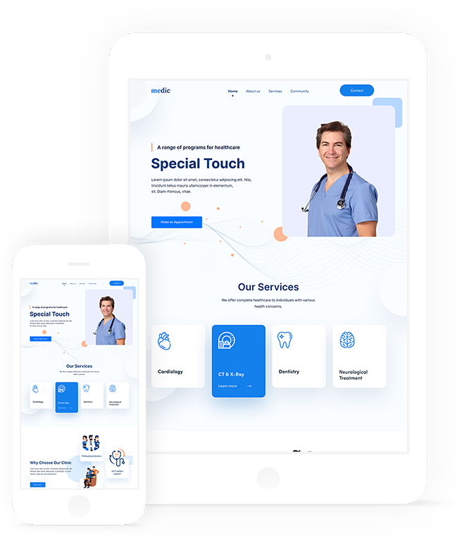 best healthcare website design